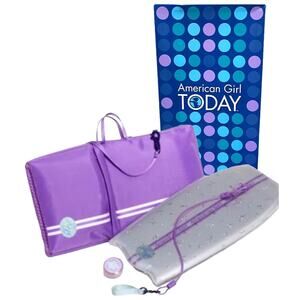 American Girl Today KAILEY’S BOOGIE BOARD + Carry Bag Wrist Leash Wax Jar In BOX